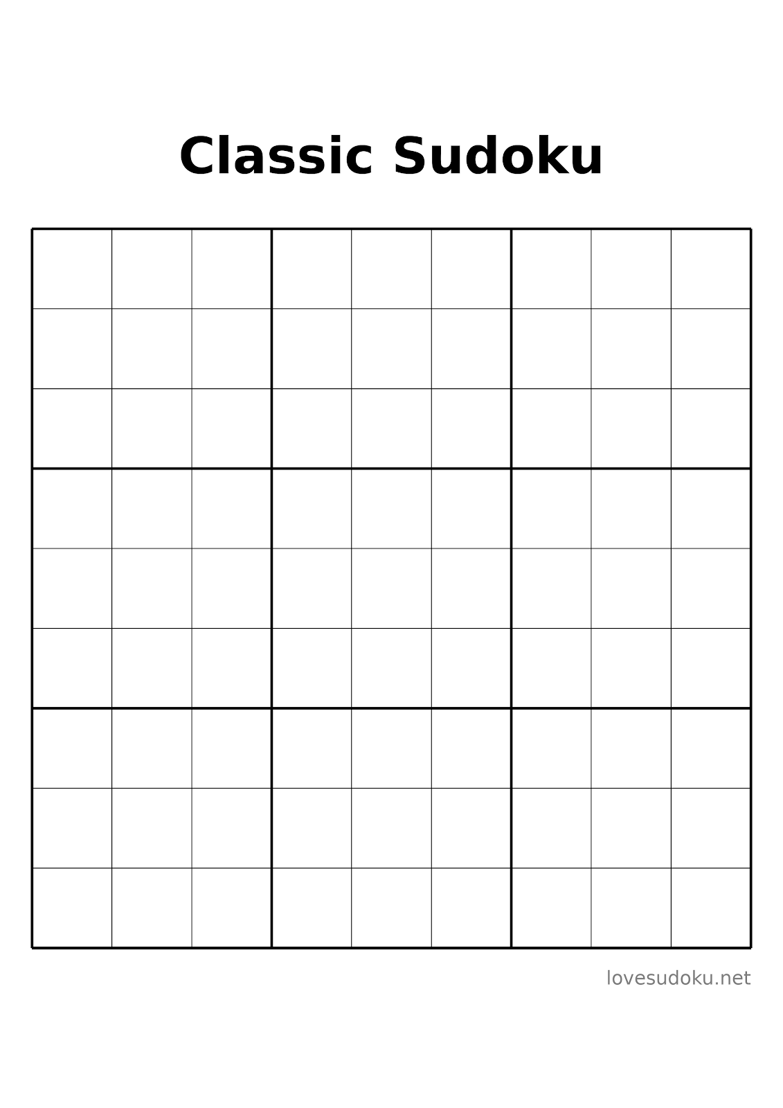 sudoku printable free